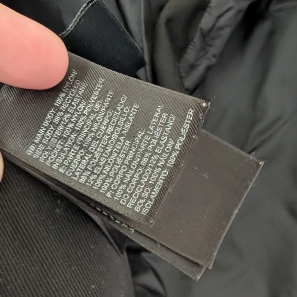 The North Face Flight Series Mens XL Black Hybrid Quilted Insulated Jacket Coat